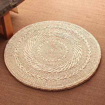 捷佰布艺蒲团坐垫榻榻米打坐拜佛垫地上禅修垫蒲垫椅子地板草垫子田园