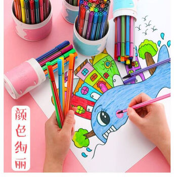 晨光(M&G)水彩笔 超级飞侠款24色画笔套装 可水洗儿童用绘画 学生文具 JCP95887 两筒装 晨光(M&G)水彩笔 超级飞侠款24色画笔套装 可水洗儿童用绘画 学生文具 JCP95887 两筒装