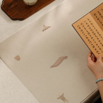 漢墨 彩绘羊毛毡 原色50*35cm毛毡垫桌垫学生初学者书画书法画毡 文房四宝书法国画毛毡布	