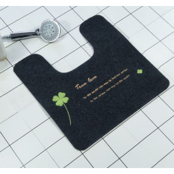 丝麓云踏脚垫居家地垫踏脚垫卫生间马桶u型 通用垫防滑吸水家用印花