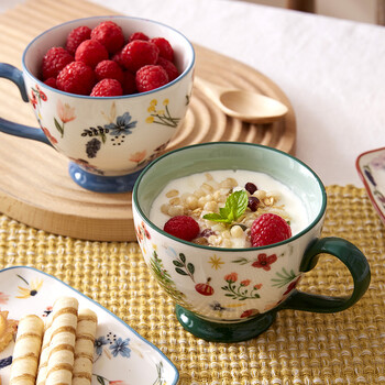 网易严选田园手绘早餐杯水杯 微波炉陶瓷马克杯 田园繁花-400ml礼物家居馆 网易严选田园手绘早餐杯水杯 微波炉陶瓷马克杯 田园繁花-400ml礼物家居馆