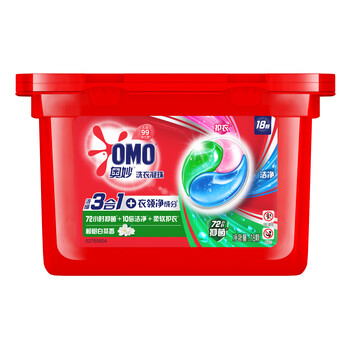 奥妙(OMO)三合一洗衣凝珠54颗(18*3盒) 桉树香 长效抑菌留香 奥妙(OMO)三合一洗衣凝珠54颗(18*3盒) 桉树香 长效抑菌留香