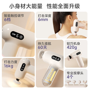 yottoy筋膜枪女生多功能肌肉按摩枪健身专业级女用迷你颈膜枪