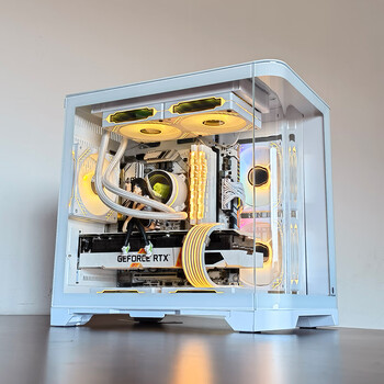 玩嘉天幕MINI白色MINI曲面玻璃海景房电脑机箱台式机MATX主板240水冷 玩嘉天幕MINI白色MINI曲面玻璃海景房电脑机箱台式机MATX主板240水冷