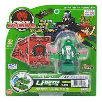 益尔乐魔幻车神韩国版第三季全套mecard新款卡通周边猫鹰车神 翠绿色