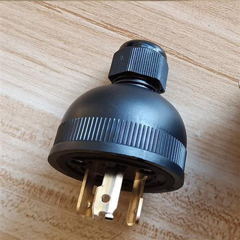 汽油发电机配件专用纯铜加厚插头3/5/6.