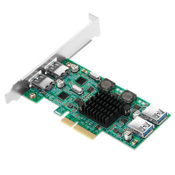 魔羯（MOGE）台式机PCIE独立通道USB3.0扩展卡USB3.2 gen1转接卡 工业相机高速传输 独享5GB带宽MC2023