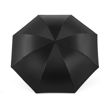 天堂金色雨季全遮光黑丝黑胶三折晴雨伞34156E(57cm*8K) 天堂金色雨季全遮光黑丝黑胶三折晴雨伞34156E(57cm*8K)