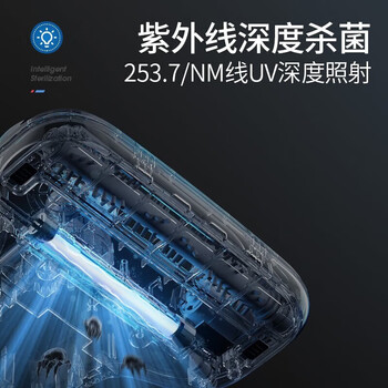 摩飞电器（Morphyrichards）双杯除螨仪 99.9%强力杀菌【尘螨分离】热风祛湿烘干 紫外线家用大吸力床上祛螨仪 MR3101 椰奶白