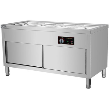 食堂加热打菜台柜式 四盆电热保温汤池 stta-fb15【行情 报价 价格