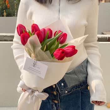only you【两小时达】郁金香高端混搭花束玫瑰鲜花速递同城求婚端午节