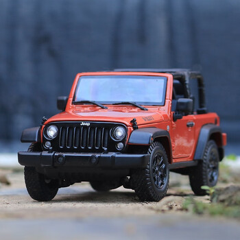 jeep牧马人威利斯1:18吉普越野汽车模型仿真合金车模男生生日节礼物
