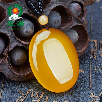 箴诺天然黄玉髓项链大原石蛋面挂坠时尚气质百搭男女款秋冬玛瑙毛衣链