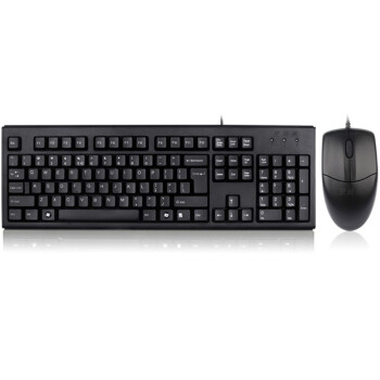 双飞燕KK5520UU有线键盘鼠标套装 台式机电脑笔记本外接键盘鼠标/家用办公键鼠套装/双USB接口