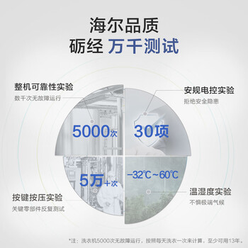 海尔（Haier）波轮洗衣机全自动家用 10公斤大容量 防菌除螨EB100M30Plus2