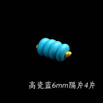 【木子】★天然貴石 細工打磨 青松石隔片 数珠 串珠★J082