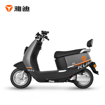 雅迪IF8冠能版1200W电摩72V石墨烯电池电动摩托车时尚电动车灰色