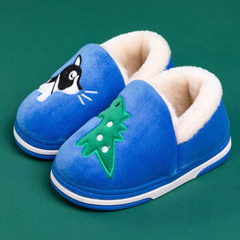 儿童棉拖鞋包跟冬季男孩卡通可爱女宝宝亲子一家三口居家恐龙棉鞋