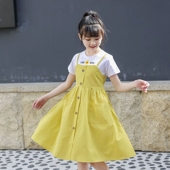 女童夏季连衣裙适合3-12岁小女孩夏天穿的公主裙夏装新款时尚可爱中大