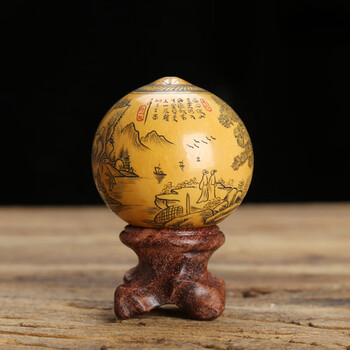 文玩葫芦针刺雕刻微雕鸡蛋葫芦异形葫芦手捻把件民间工艺品收藏品