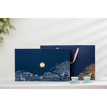 德梵蒂中秋茶饼收纳盒高档普洱包装盒白茶安化黑茶通用茶叶空礼盒单饼