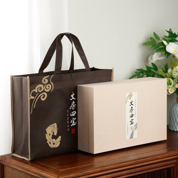 漢墨 书法毛笔套装 笔墨纸砚狼兼毫初学者入门16件套装 文房四宝高档送礼礼盒