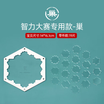 10级十级超高难度异形玲珑拼图玩具 【竞技烧脑款】玲珑拼图至巢 19片