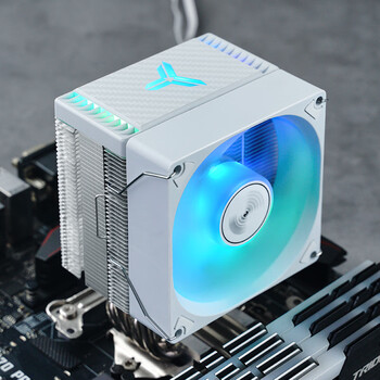 乔思伯（JONSBO）CR-1400EVO彩色版白色款 CPU风冷散热器(镀镍4热管/七彩光效/PWM/130mm高/多平台/附硅脂)