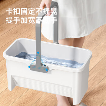 佳帮手海绵拖把搓洗免手洗盆水桶加大家用一拖净清洁墩布拖布拖把清洗桶