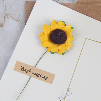 TaTanice贺卡祝福卡卡手写迷你花束礼品贺卡送礼生日礼物明信片创意卡片4张