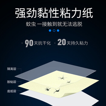 思米达 粘捕式灭蚊灯粘纸20张 (25*8cm)粘苍蝇板粘蝇胶捕蝇苍蝇贴 思米达 粘捕式灭蚊灯粘纸20张 (25*8cm)粘苍蝇板粘蝇胶捕蝇苍蝇贴