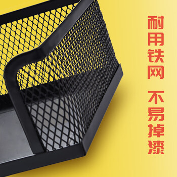 亿动 多格金属创意笔筒笔桶多功能收纳抽屉式桌面收纳盒 三格款