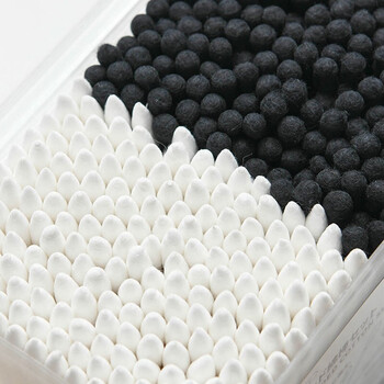 梦庭棉签双头纸轴1200头棉棒掏耳朵化妆棉球棒螺旋尖头棉花签棒600支