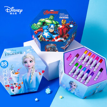 迪士尼(Disney)绘画文具套装水彩笔蜡笔彩铅画画礼盒儿童生日礼物幼儿园小学生男生礼品 漫威DM29412A 迪士尼(Disney)绘画文具套装水彩笔蜡笔彩铅画画礼盒儿童生日礼物幼儿园小学生男生礼品 漫威DM29412A