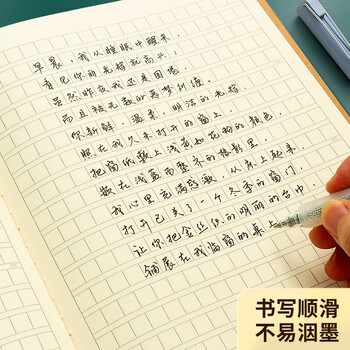 晨光（M&G）文具作文本16K300格 30张缝线本作业本笔记本本子 牛皮纸初中学生练习簿 5本HAPY0484