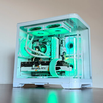 玩嘉天幕MINI白色MINI曲面玻璃海景房电脑机箱台式机MATX主板240水冷 玩嘉天幕MINI白色MINI曲面玻璃海景房电脑机箱台式机MATX主板240水冷