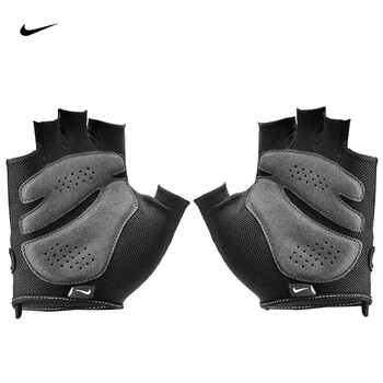 耐克（NIKE）运动健身手套女骑行半指撸铁防滑哑铃训练锻炼防护NLGD2010S码