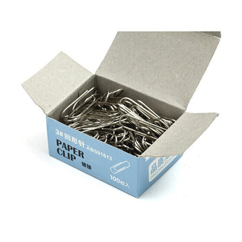 晨光（M&G） ABS91613回形针曲别针金属镀镍办公回形针 100枚/盒 10盒装