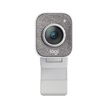罗技（Logitech）StreamCam 企业级高清直播摄像头 家用摄像头电脑摄像头 网课教学 面部追踪 1080p 即插即用 白色