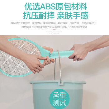 雅格 电蚊拍灭蚊拍充电式苍蝇拍灭蝇拍驱蚊灭蚊器三层网面D008