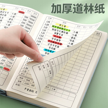 ujia 现金日记账本每日流水分类明细手帐本日常开销收支明细记录家庭理财方形本a5 浅紫