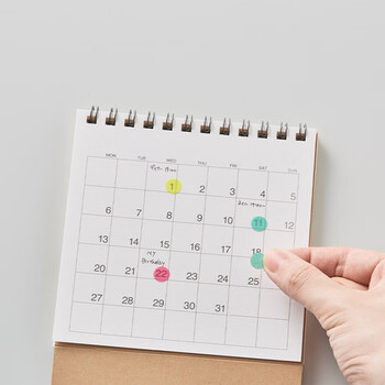 STALOGY 标签贴 标签纸贴纸 口取纸 便利贴 贴纸标签 圆点贴 便签 索引纸 16mm 混色清淡