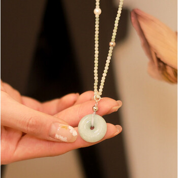 翡翠平安扣项链 一条【图片 价格 品牌 报价】-京东