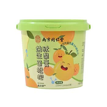 养庆堂南京同仁堂 益生菌枇杷秋梨膏0添加0糖止儿童咳冲泡10ml*22条