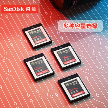 闪迪（SanDisk）512GB CFexpress Type B存储卡 微单高速影像 内存卡 读速1700MB/s 写速1400MB/s 兼容部分XQD相机