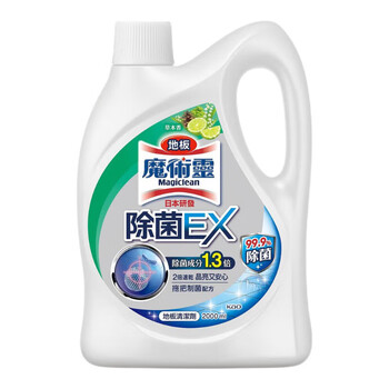 花王（KAO）地板清洁剂2L 速干除菌不留水痕木地板大理石瓷砖拖地清洁剂