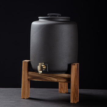 井弘 石魂台湾火山石陶瓷储水罐家用过滤净水器滤水器水桶紫砂净水机