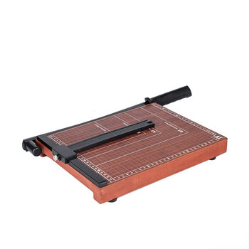 晨光（M&G）A4木制切纸刀(1个)钢制裁纸刀手动切纸机小型相片照片裁剪器ASSN2209单台装