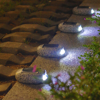 太阳能石头灯户外景观灯家用花园灯别墅灯草坪灯庭院灯led装饰灯 石头