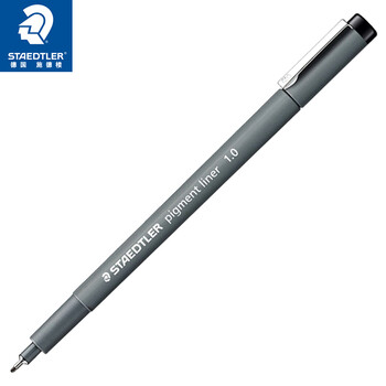 施德楼（STAEDTLER）针管笔勾线笔 1.0mm纤维头耐擦防水直液签字笔 美术绘图描线速干笔30810-9